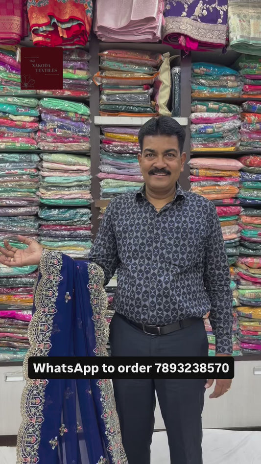 Georgette Embroidery work